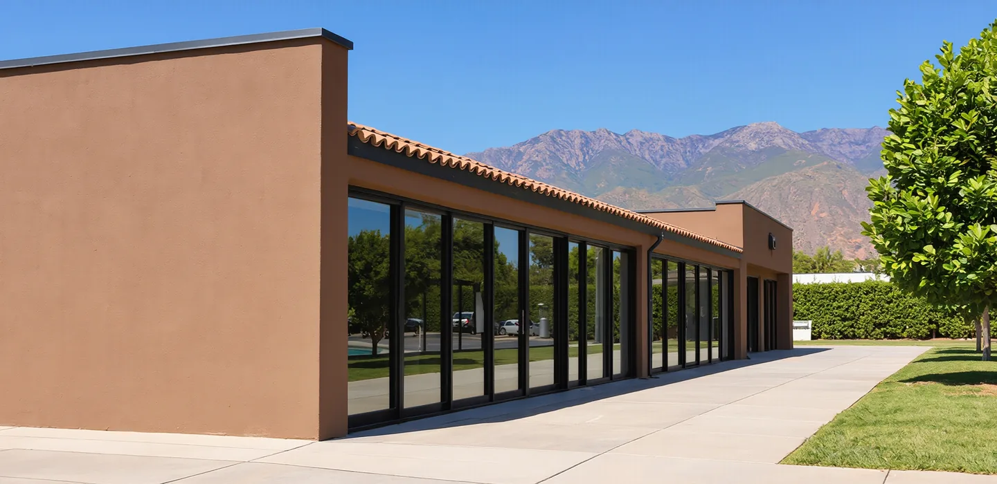 Commercial window film Yucaipa CA storefront glass installation A-Team Window Solutions, LLC